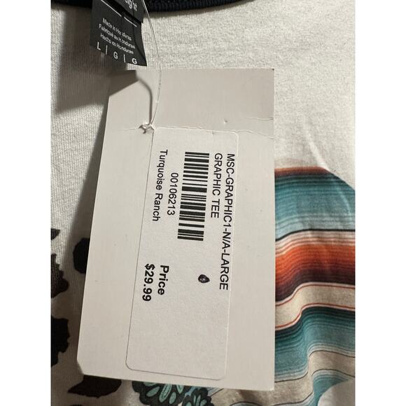 NWT | Anvil Lightweight White Ringer Tee w/ Heart | Women's L - Picture 5 of 5